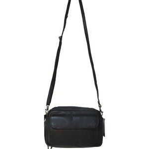 Genuine Cowhide Leather Women's Shoulder Organizer Bag # 3652